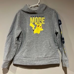 Pokémon Pikachu Hooded Sweatshirt Size Small